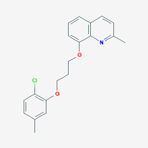 molecular formula C20H20ClNO2 B4724016 8-[3-(2-chloro-5-methylphenoxy)propoxy]-2-methylquinoline 