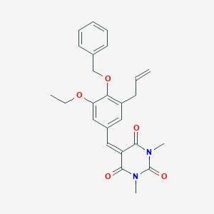 5-[3-allyl-4-(benzyloxy)-5-ethoxybenzylidene]-1,3-dimethyl-2,4,6(1H,3H,5H)-pyrimidinetrione