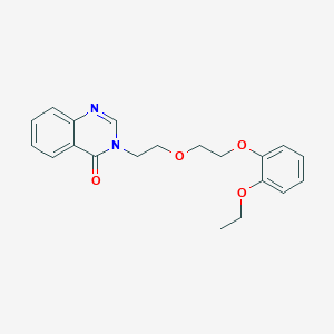 molecular formula C20H22N2O4 B4724046 3-{2-[2-(2-ethoxyphenoxy)ethoxy]ethyl}-4(3H)-quinazolinone 