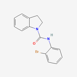 molecular formula C15H13BrN2O B4724058 N-(2-bromophenyl)-1-indolinecarboxamide 