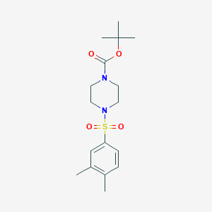 molecular formula C17H26N2O4S B4724076 tert-butyl 4-[(3,4-dimethylphenyl)sulfonyl]-1-piperazinecarboxylate 