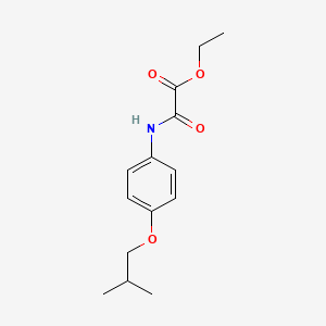 molecular formula C14H19NO4 B4724101 ethyl [(4-isobutoxyphenyl)amino](oxo)acetate 