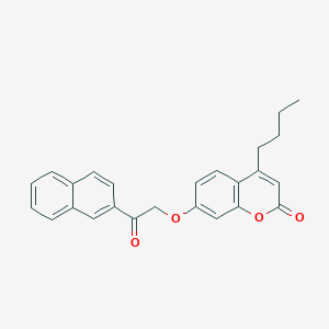 molecular formula C25H22O4 B4724123 4-butyl-7-[2-(2-naphthyl)-2-oxoethoxy]-2H-chromen-2-one 