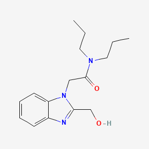molecular formula C16H23N3O2 B4724204 2-[2-(hydroxymethyl)-1H-benzimidazol-1-yl]-N,N-dipropylacetamide 