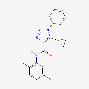 molecular formula C20H20N4O B4724219 5-cyclopropyl-N-(2,5-dimethylphenyl)-1-phenyl-1H-1,2,3-triazole-4-carboxamide 