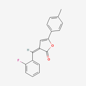 molecular formula C18H13FO2 B4724279 3-(2-fluorobenzylidene)-5-(4-methylphenyl)-2(3H)-furanone 