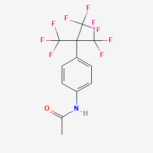 molecular formula C12H8F9NO B4724306 N-{4-[2,2,2-trifluoro-1,1-bis(trifluoromethyl)ethyl]phenyl}acetamide 