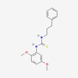 molecular formula C18H22N2O2S B4724311 N-(2,5-dimethoxyphenyl)-N'-(3-phenylpropyl)thiourea 