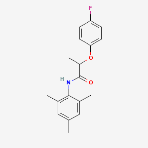 molecular formula C18H20FNO2 B4724372 2-(4-fluorophenoxy)-N-mesitylpropanamide 