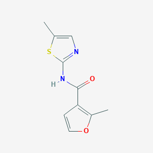 molecular formula C10H10N2O2S B4724384 2-methyl-N-(5-methyl-1,3-thiazol-2-yl)-3-furamide 