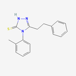 molecular formula C17H17N3S B4724425 4-(2-methylphenyl)-5-(2-phenylethyl)-4H-1,2,4-triazole-3-thiol 