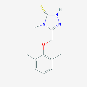 molecular formula C12H15N3OS B472447 5-(2,6-Dimethyl-phenoxymethyl)-4-methyl-4H-[1,2,4]triazole-3-thiol CAS No. 662158-98-7