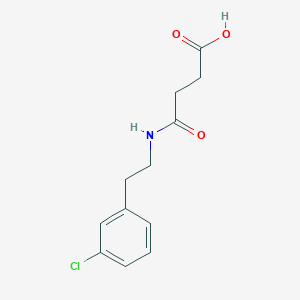 molecular formula C12H14ClNO3 B4724480 4-{[2-(3-chlorophenyl)ethyl]amino}-4-oxobutanoic acid 