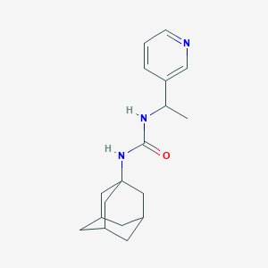 molecular formula C18H25N3O B4724545 N-1-adamantyl-N'-[1-(3-pyridinyl)ethyl]urea 