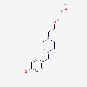 molecular formula C16H26N2O3 B4724601 2-{2-[4-(4-methoxybenzyl)-1-piperazinyl]ethoxy}ethanol 