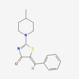 molecular formula C16H18N2OS B4724608 5-benzylidene-2-(4-methyl-1-piperidinyl)-1,3-thiazol-4(5H)-one 