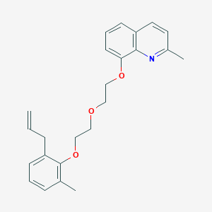molecular formula C24H27NO3 B4724618 8-{2-[2-(2-allyl-6-methylphenoxy)ethoxy]ethoxy}-2-methylquinoline 