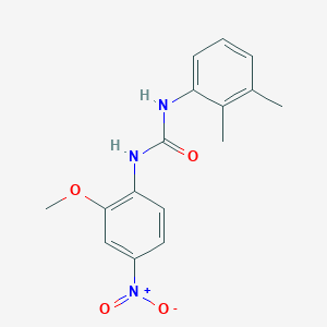 molecular formula C16H17N3O4 B4724697 N-(2,3-dimethylphenyl)-N'-(2-methoxy-4-nitrophenyl)urea 