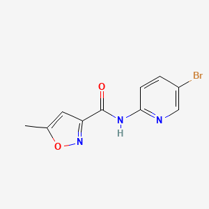 molecular formula C10H8BrN3O2 B4724829 N-(5-bromo-2-pyridinyl)-5-methyl-3-isoxazolecarboxamide 
