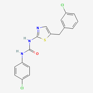 molecular formula C17H13Cl2N3OS B4724838 N-[5-(3-chlorobenzyl)-1,3-thiazol-2-yl]-N'-(4-chlorophenyl)urea 
