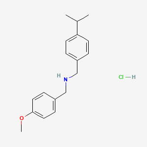 molecular formula C18H24ClNO B4724845 (4-isopropylbenzyl)(4-methoxybenzyl)amine hydrochloride 