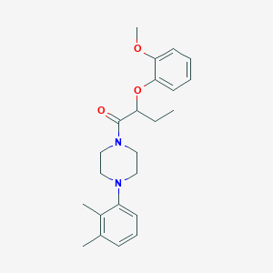 molecular formula C23H30N2O3 B4724858 1-(2,3-dimethylphenyl)-4-[2-(2-methoxyphenoxy)butanoyl]piperazine 