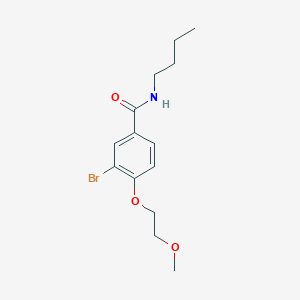 molecular formula C14H20BrNO3 B4724879 3-bromo-N-butyl-4-(2-methoxyethoxy)benzamide 