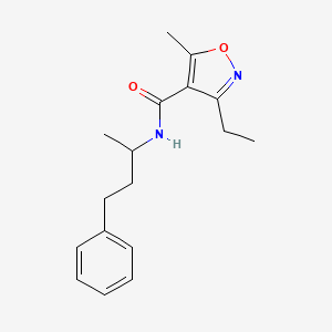 3-ethyl-5-methyl-N-(4-phenylbutan-2-yl)-1,2-oxazole-4-carboxamide