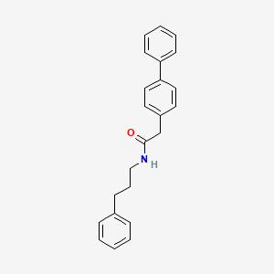 2-(4-biphenylyl)-N-(3-phenylpropyl)acetamide