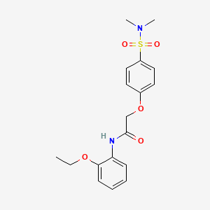 2-{4-[(dimethylamino)sulfonyl]phenoxy}-N-(2-ethoxyphenyl)acetamide