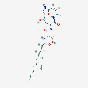 molecular formula C27H44N4O7 B047250 Glidobactin E CAS No. 119259-74-4