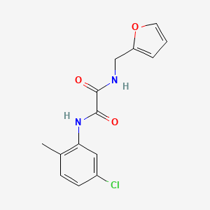 N'-(5-chloro-2-methylphenyl)-N-(furan-2-ylmethyl)oxamide