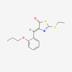 2-(ethylthio)-4-(2-propoxybenzylidene)-1,3-thiazol-5(4H)-one