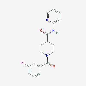 1-(3-fluorobenzoyl)-N-2-pyridinyl-4-piperidinecarboxamide