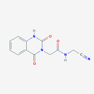 molecular formula C12H10N4O3 B4725060 N-(cyanomethyl)-2-(2,4-dioxo-1,4-dihydro-3(2H)-quinazolinyl)acetamide 