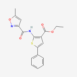 ethyl 2-{[(5-methyl-3-isoxazolyl)carbonyl]amino}-5-phenyl-3-thiophenecarboxylate