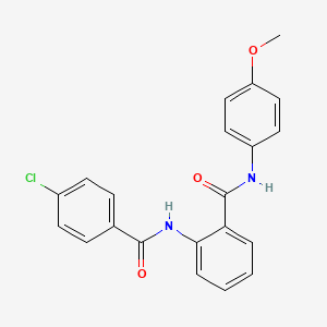 2-[(4-chlorobenzoyl)amino]-N-(4-methoxyphenyl)benzamide