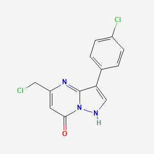 5-(chloromethyl)-3-(4-chlorophenyl)pyrazolo[1,5-a]pyrimidin-7(4H)-one