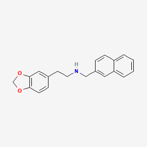 molecular formula C20H19NO2 B4725115 2-(1,3-benzodioxol-5-yl)-N-(2-naphthylmethyl)ethanamine 