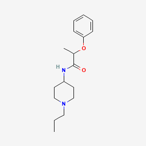 molecular formula C17H26N2O2 B4725118 2-phenoxy-N-(1-propyl-4-piperidinyl)propanamide 