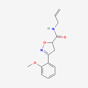 3-(2-methoxyphenyl)-N-(prop-2-en-1-yl)-4,5-dihydro-1,2-oxazole-5-carboxamide