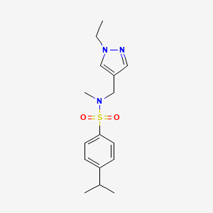 N-[(1-ethyl-1H-pyrazol-4-yl)methyl]-4-isopropyl-N-methylbenzenesulfonamide