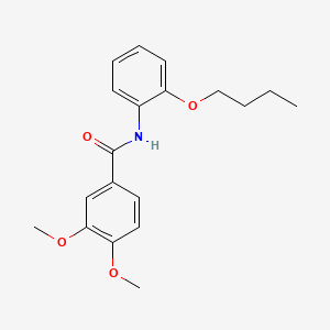 molecular formula C19H23NO4 B4725146 N-(2-butoxyphenyl)-3,4-dimethoxybenzamide CAS No. 5923-93-3