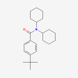 molecular formula C23H35NO B4725150 4-tert-butyl-N,N-dicyclohexylbenzamide 