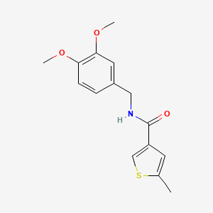 N-(3,4-dimethoxybenzyl)-5-methyl-3-thiophenecarboxamide