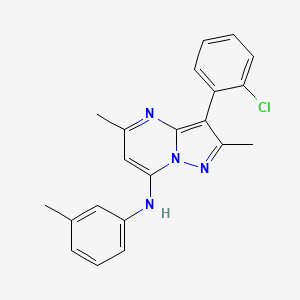 3-(2-chlorophenyl)-2,5-dimethyl-N-(3-methylphenyl)pyrazolo[1,5-a]pyrimidin-7-amine