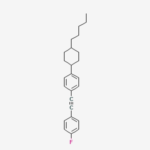 1-Fluoro-4-[2-[4-(4-pentylcyclohexyl)phenyl]ethynyl]benzene