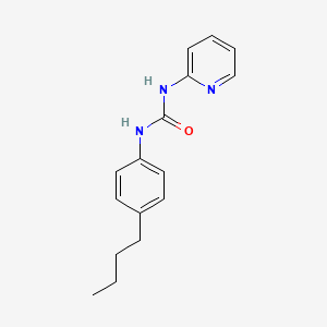 molecular formula C16H19N3O B4725322 N-(4-butylphenyl)-N'-2-pyridinylurea 