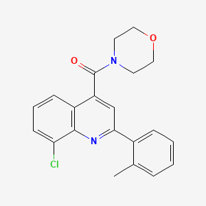 molecular formula C21H19ClN2O2 B4725341 8-chloro-2-(2-methylphenyl)-4-(4-morpholinylcarbonyl)quinoline 