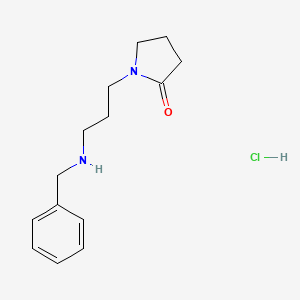 1-[3-(benzylamino)propyl]-2-pyrrolidinone hydrochloride